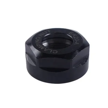 ER Collet Nuts for ER11A, ER16A, and ER20A Chucks: Black and Silver Hardened Versions