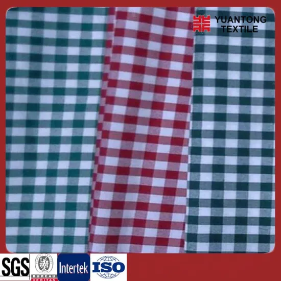 Yarn Dyed Checks of 100% Polyester Shirting Fabric (HFYD)