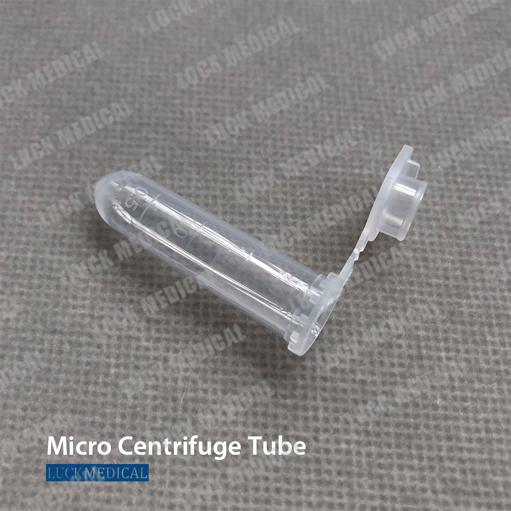 Tiub microcentrifuge dengan MCT topi rata