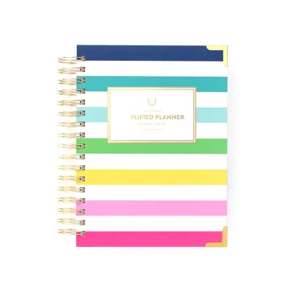 Spiral Notebook Spiral Binding Daily Notes Gold Foil Notebook