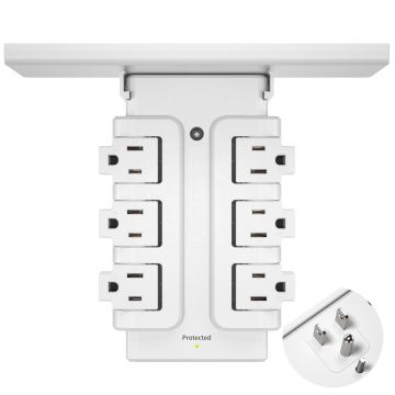 Flexible and Rotating US Wall Outlet Power Strip