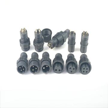 M10 Waterproof Connector Wire End 2-4p jantan dan betina Semua plastik