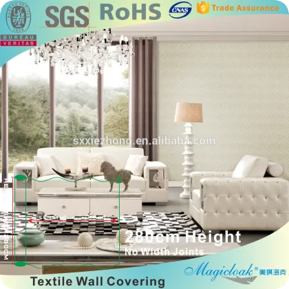 Seamless wallpaper pvc wall coveing fabric made