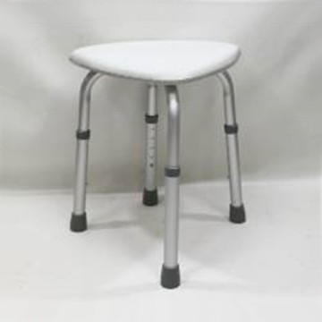 White Plastic Triangle Shape Safe Shower Chair
