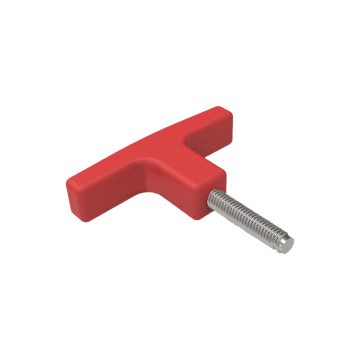 T-Shape Hand Tightening M6 Knob Screw with Plastic Head Handle