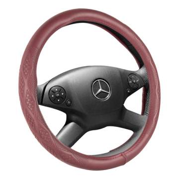 Wholesale Microfiber Leather Ultra Fiber PVC PU 38cm Car Steering Wheel Cover