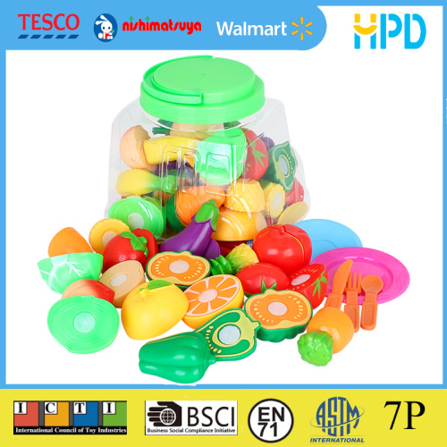 Learning Plastic Cutting Fruits Vegetables Toy S