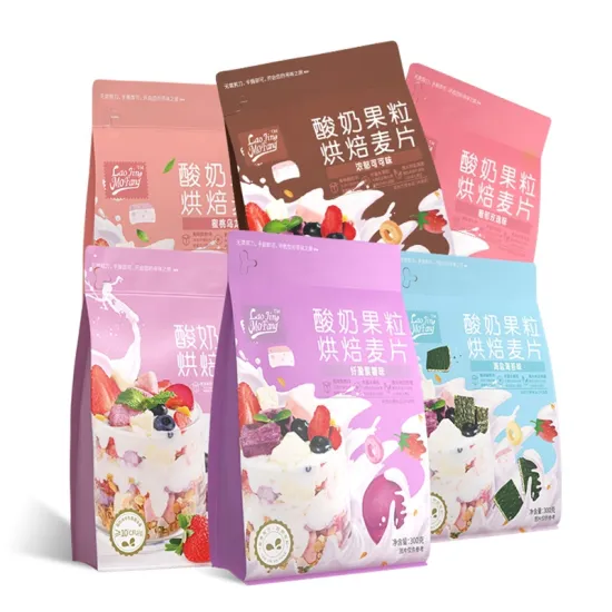 Custom Plastic Ziplock Pouch Mylar Stand-Up Bag with Zipper for Food Packaging
