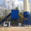 Portable electric HZS120 concrete batching plant