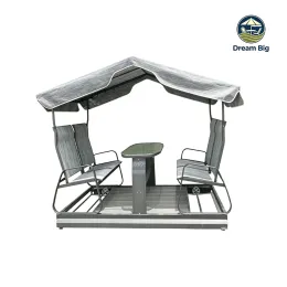 Four Seats Garden Swing Chair