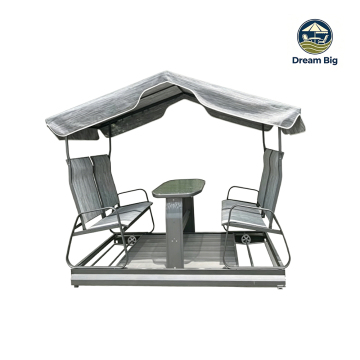 Four Seats Garden Swing Chair