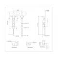 2,5 mm toonhoogte mannelijke terminal