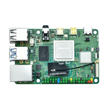 Radxa Rock 4 Model C+ 4GB Single Board Computer-Rockchip RK3399-T ARM Cortex-A72