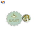 Gold Sunflower Lion Badge Enamal Pin