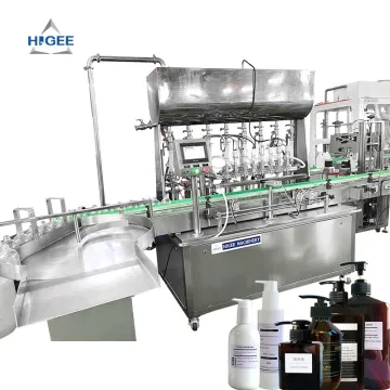 Laundry Detergent Bottle Filling and Capping Line with Labeling Machine