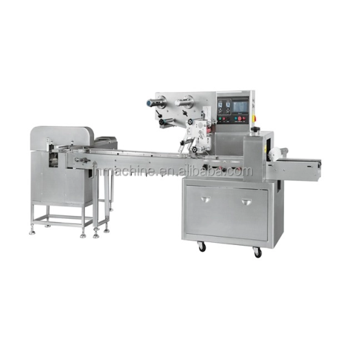 Automatinis pagalvės maišelis „Alfajores“ šokoladinis duonos pyragas, kruasanai, horizontali pakavimo mašina pagalvės maišelio pakavimo mašina