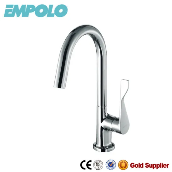Single Lever Brass Chromed Saving Water Kitchen Sink Faucet Mixer 98 2101