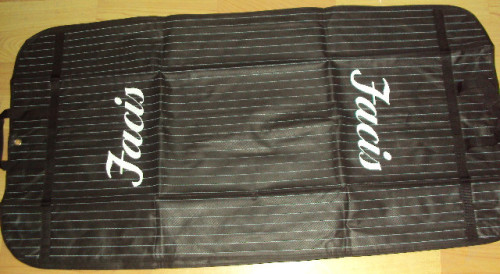 Vertical Stripes PEVA Garment Bag