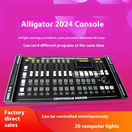 Alligator 2024 Console: Stage Lighting Controller for DMX512 Signals
