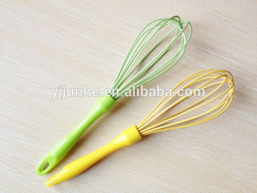 high quality silicone egg whisk with plastics handle