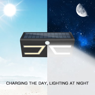 Leder IP65 Chức năng Nhà để xe Đèn tường năng lượng mặt trời ngoài trời