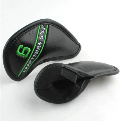 Custom Logo Golf Club Headcovers - Thick Synthetic Leather for Ping Clubs & More (12 Pcs)