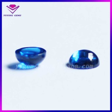 50% Thickness Half Ball Sapphire CZ Flat Back Cubic Zirconia Loose Gemstone