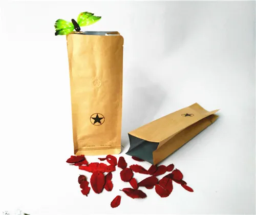 Kraft Paper Side Gusset Bag with Valve