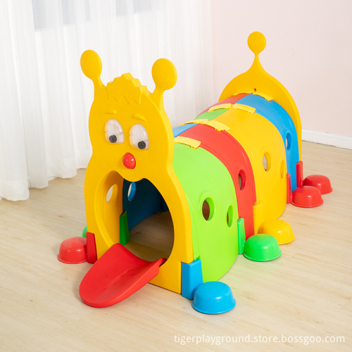 Colorful Plastic Play Tunnel for Preschool Kids and Babies