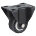 2 Inch Rigid Swivel PU Material Small Caster