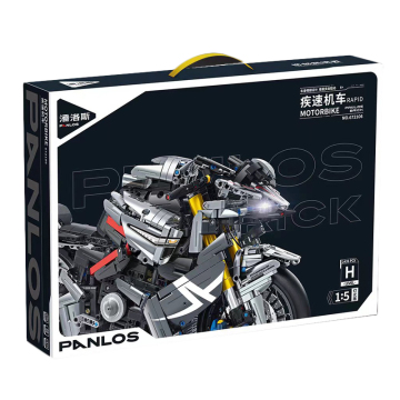 Panlos 672106 1:5 Suzuki Motorcycle Technical Series Model Building Blocks - Educational Toy Set for Kids and Boys