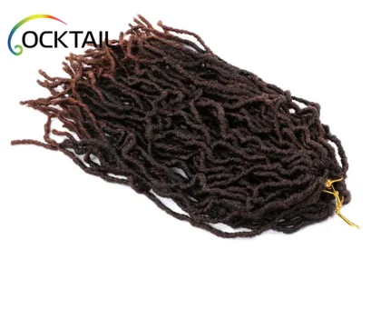 cheap Bobbi boss Nu Locs Synthetic Hair Crochet Braids Natural Curly Dreadlocks Hair Black Dark Brown  Long Nu Locs 18  inch