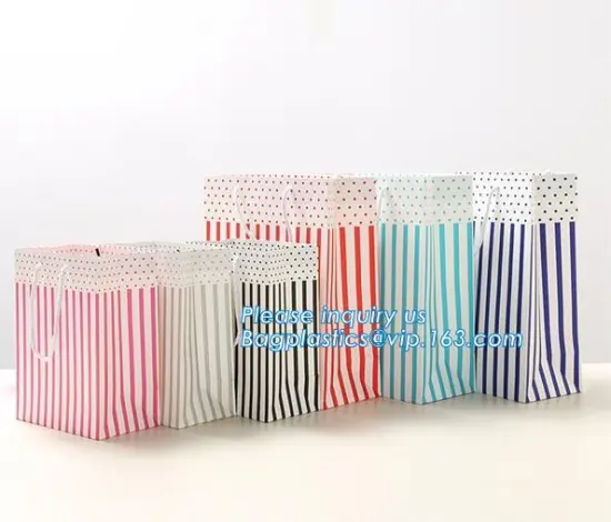 Cartoon fresh handbag paper gift bag, Customized paper gift bag, handbag shape paper gift bag