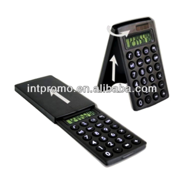 8 digits promotion hand held slide cover solar calculator