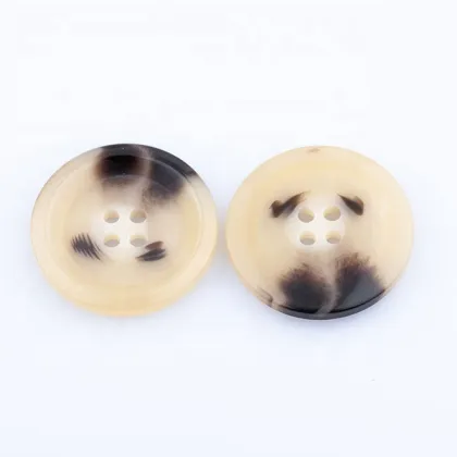4-holes Button Resin Round Horn Button