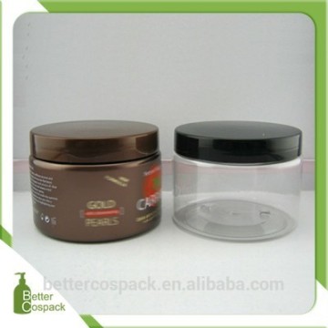 360ml amber color PET jar,hot stamp,screen printing