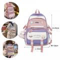 Girls Cute School Zackpack Multiple Compartments Laptop