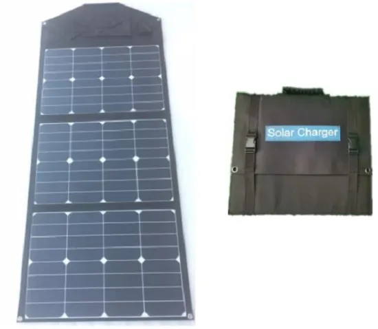High efficiency portable solar panel for camping