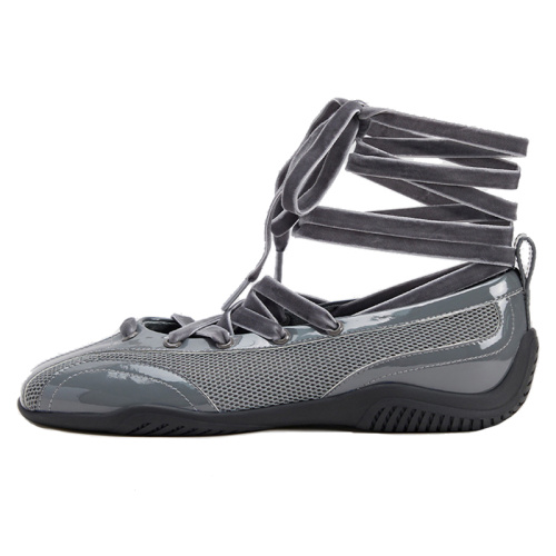 Comfortable Women's Sporty Ballet Lace Up Footwear