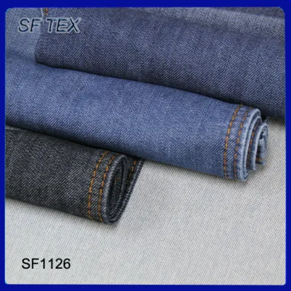 blue jean fabric Polyester fabric denim fabric wholesale los angeles,SF1126