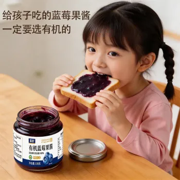 Rich Organic Blueberry Jam Natural Sweetness