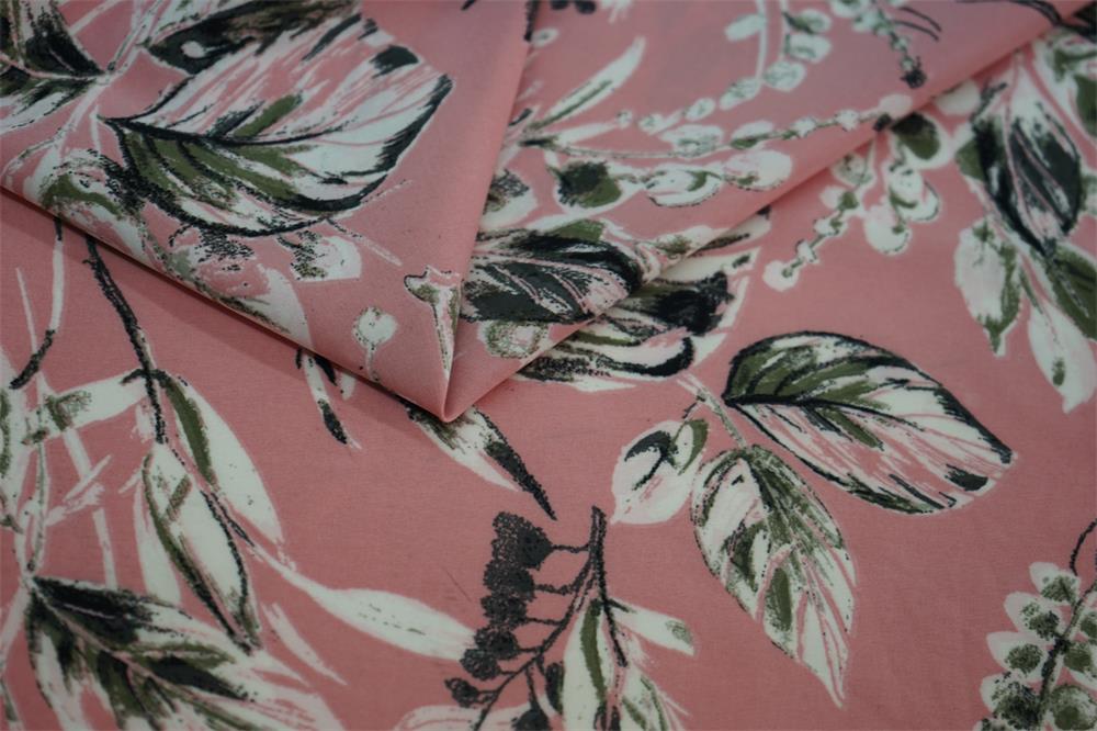 Spandex Plain Weave Print Fabric