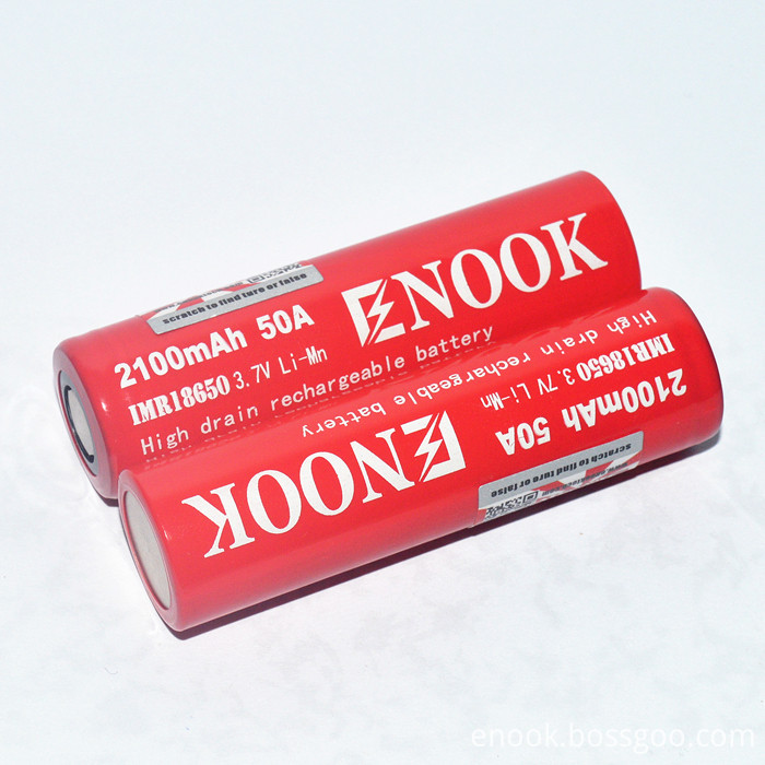 Enook 2100mAh 18650 Battery 3.7V