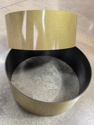 Professional Carbon Fiber Drum Shell | Lightweight & High-Stiffness for Snare/Bass Drums