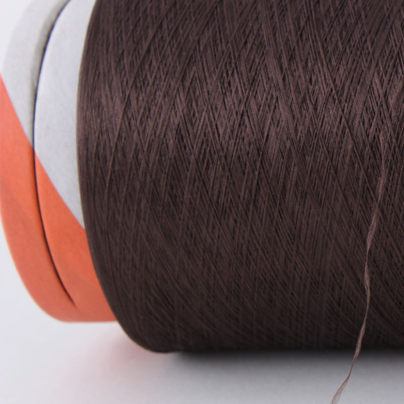 High Tenacity Brown Color Polyester DTY Yarn for Weaving, AA Grade