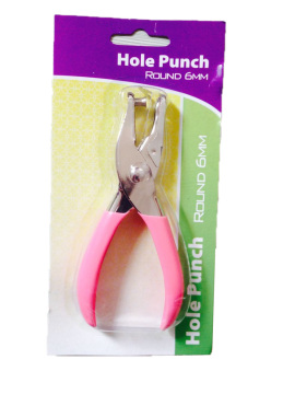 PVC Coated Grip Single Hole Paper Punch 6MM ROUND
