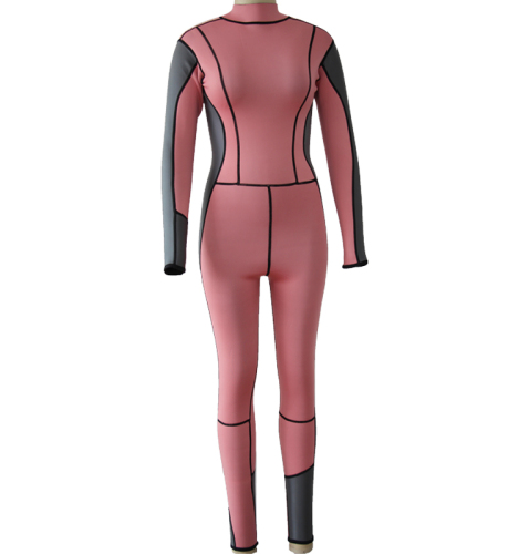 plus size womens long sleeve wetsuit for surfing