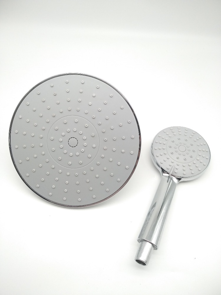 Chrome Top Square Rainfall Shower Head Set