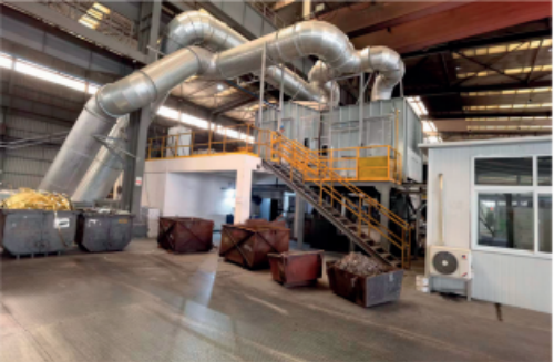 Máquina de lingotamento contínuo horizontal para processamento de metal