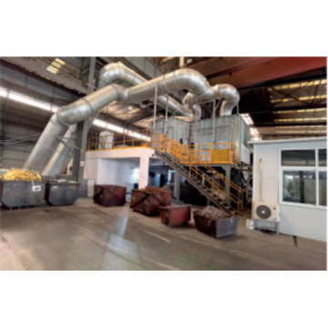 Máquina de colada continua horizontal para procesamiento de metales